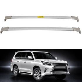 12816615 Luxfine Roof Rack Cross Bar Luggage Baggage Carrier Cargo For 2016-2020 Lexus Lx570 5.7l