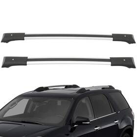 12816627 Luxfine Black Roof Rack Cross Bar Cargo Luggage Carrier For 2011-2016 Gmc Acadia 3.6l