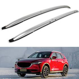 12823951 Luxfine Silver Roof Rail Rack Cross Bar Aluminum Carrier For 2016-2019 Mazda Cx-3 2.0l
