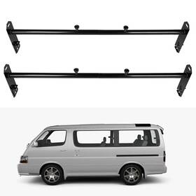 12829394 Luxfine 2 Bar Van Ladder Roof Racks For Ford E-350 Super Duty Chevrolet Gmc Savana 2500