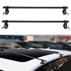 12829399 Luxfine Pair Universal Aluminum Car Top Roof Rack Cross Bar 48 Inch Luggage Cargo Carrier