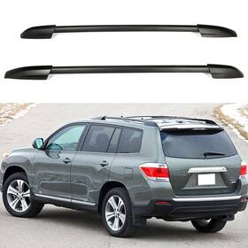 12832554 Luxfine Roof Rack Side Rail Luggage Carrier Bar For 2008-13 Toyota Highlander 2.7l 3.5l