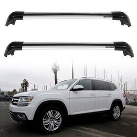 12850777 Luxfine Roof Rack Cross Bar Luggage Carrier For 2018-2019 Volkswagen Atlas 2.0l 3.6l