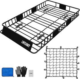 Lwr210803 Lwturmrt 64 X 39 Inch Universal 300lb Heavy Duty Roof Rack Cargo With Net