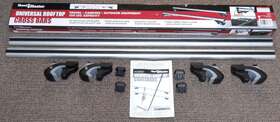 64877 Master Set Of 2 Haul-master 54 Inch Universal Rooftop Cross Bars