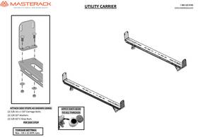 02g058kp Masterack Transit Connect 2 Crossbar Ladder Rack Utility Carrier