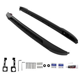 O75epf Maxpeedingrods Roof Cargo Rail Kit For Toyota Tacoma Double Cab 2005-2023 Crossbar Black