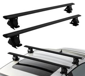 M-6207-130h-2 Maxsough Universal Roof Rack Cross Bars 51 Inch - Black Read Description