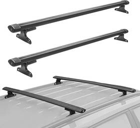Meila 788418573179 Roof Rack Cross Bars For Jeep Compass 2011-2017 Aluminum Black