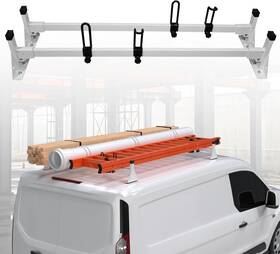 C2012v03 Melipron C2011v02/c2012v03 2bar Cargo Van Roof Ladder Rack For Ford Transit Connect 2014-on New