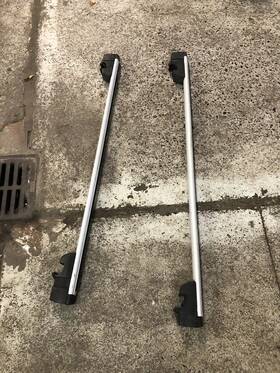 Etca10001 Mercedes-benz Fit M-class Ml-w166 Suv 2000-2019 Cross Bars Roof Rack Black Set 2 Pcs