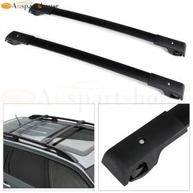 10346263 Mirozo For 09-13 Subaru Forester Front Rear Roof Rack Cross Bar Aluminum 2pcs Black