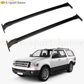 10346269 Mirozo Roof Rack Cross Bars Luggage Cargo For 2018 Ford Expedition Black Aluminum 2pcs