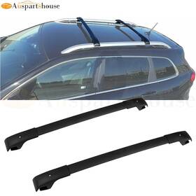 10346287 Mirozo For 2016-2017 Jeep Cherokee Top Roof Rack Cross Bars Cargo Storage Black Us