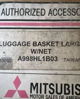 A998hl1b03 Mitsubishi Luggage Basket Oem