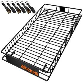 Mockins Ma-rc-90x50-21 Roof Rack Cargo Carrier 90 X50 X6 Heavy Duty 250 Lbs Black 90x50x6 Steel