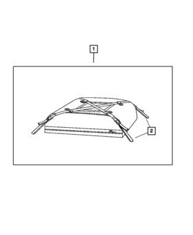 82208301 Mopar Genuine Roof Cargo Carrier Vinyl