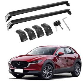 8527-us Motorfansclub For Mazda Cx 30 2020-up Roof Rack Cross Bars Flush Rail