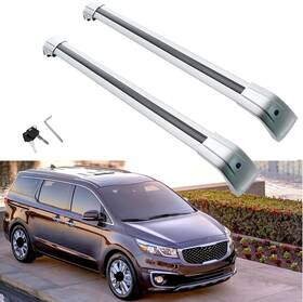 9455 Motorfansclub Roof Rack Cross Bars Fit For Kia Sedona Carnival 2015 Silver