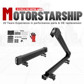 620m28801p620 Motorstarship Set Ski And Snowboard Rack Car Roof With Lock Rubber Padding Universal