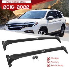 C2147v15 Motorvehicle Lockable Roof Rack Cross Bars For 2016-2022 Honda Pilot 265 Lbs Crossbars