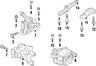 N-107-847-01 Volkswagen Genuine Oem Rear Support Bolt