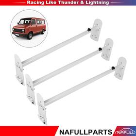 Na10948fu894ll Nafullparts 750lb Van 3 Bar Roof Ladder Rack Heavy Duty Steel White Car Top Carrier New