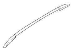 738206ma0b Nissan 2018-2019 Rogue Spt Silver Right Luggage Rack Roof Rail Oem