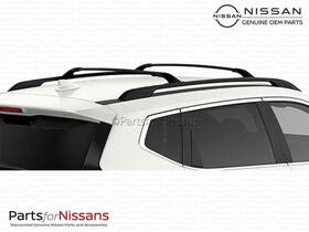 999r1-g5500 Nissan Genuine 2014-2020 Rogue Roof Crossbars Black Midnight Edition