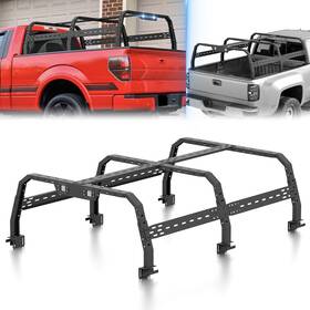 Aobr070008159 Obnaux Overland Adjustable Long Pickup Bed Racks For Tundra/dakota/ranger/f150/titan