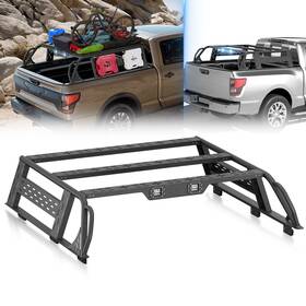 Aobr070033159 Obnaux 13.8ftft High Full-size Overland Bed Racks For 2016-2024 Nissan Titan With Rails