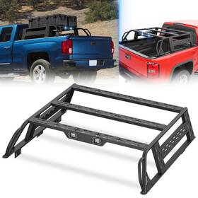 Aobr070036159 Obnaux 13.8ftft High Full-size Overland Bed Racks Cargo For 16-18 Silverado And Sierra 1500