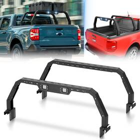 Aobr070039159 Obnaux Overland Bed Racks Truck Cargo Carrier With Led Light For 2022-2025 Ford Maverick