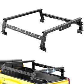 Obnaux Kobr010005123 Adjustable 14.5 Inch -17.3 High Truck Bed Carrier Rack For 2005-2026 Tacoma/frontier