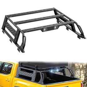 Obnaux Kobr010028123 13.8 Inch High Overland Bed Racks Truck Cargo Carrier For 2016-2026 Toyota Tacoma