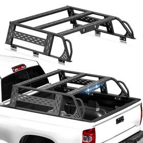 Lbbr040032500 Obnaux 13.8ftft Full-size Ladder Rack Back Cross Bars For 2014-2021 Tundra With Bed Rails