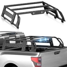 Lbbr040033500 Obnaux 13.8ftft Full-size Ladder Rack Back Cross Bars For 2016-2024 Titan With Bed Rails