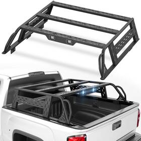Lbbr040036500 Obnaux 13.8ftft Full-size Bed Racks Cargo Carrier For 2016-2018 Silverado And Sierra 1500