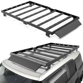 Lbcr040031500 Obnaux For 2007-2014 Toyota Fj Cruiser Roof Rack Cargo Carrier Basket Steel No Drilling