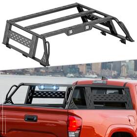 Lwbr040006258 Obnaux 13.3 Inch High Overland Bed Racks Cargo Carrier For 2016-2025 Tacoma With Rails