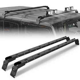 O-xbcr-0019-fba Obnaux 300 Lbs Roof Rack Cross Bars Cargo Carrier With 4 Pcs Led Lights Bar C