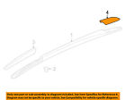 15269746 Oem Cover Rail Buick Gm Luggage Rack Enclave Roof Carrier-rear