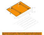 9e6z7855106ab Oem Rail Luggage Roof Rack Ford Carrier-crossmember