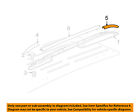 25907013 Oem Roof Gm Carrier-rear Rail Cover Left Luggage Rack