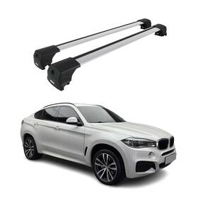 1234916 Omac Alu Roof Racks Cross Bars Luggage Carrier For Bmw X6 F16 2015-2019 Silver 2pcs
