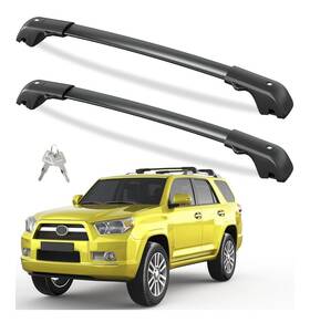 Omac 683828951161 Fits Toyota 4runner 2010-2024 Roof Rack Cross Bars Black Luggage Carrier 2 Pcs