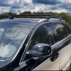 Omac 698797546485 Lockable Roof Rack Cross Bars Luggage Carrier For Hyundai Tucson 2022-2025 Black