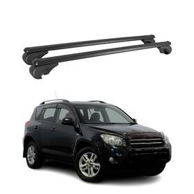 70059696929mb Omac Lockable Roof Rack Cross Bars Luggage Carrier For Toyota Rav4 2006-2012 Black