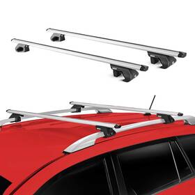 96539751omc Omac 53 Inch Roof Rack Cross Bars Luggage Carrier Fits Raised Rail Aluminium Silver 2x