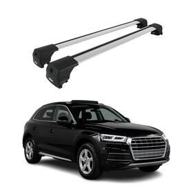 G001703 Omac 2018-2025 Audi Q5 2.gen Roof Rack Cross Bars Silver